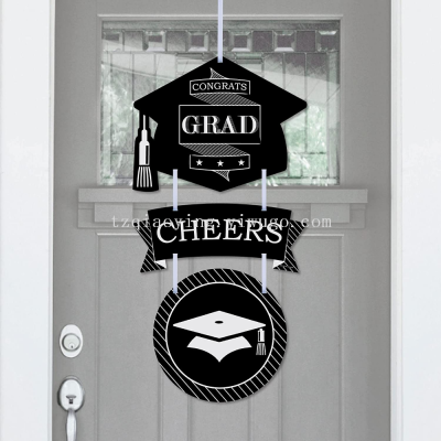 Graduation Logo Wooden Door Hanging Congratulations Graduate Logo Graduation Porch Logo Graduation Party Supplies