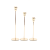 Nordic Entry Lux Style Golden Candle Holder Dining Table Romantic Candlelight Dinner Wedding Decoration Candlestick