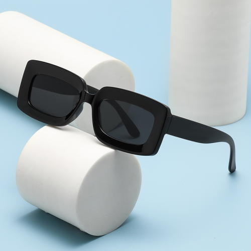 Small Frame Sunglasses Fashion Green Sunglasses Xiaohongshu Personality Square 2023 New UV Protection Sun Glasses