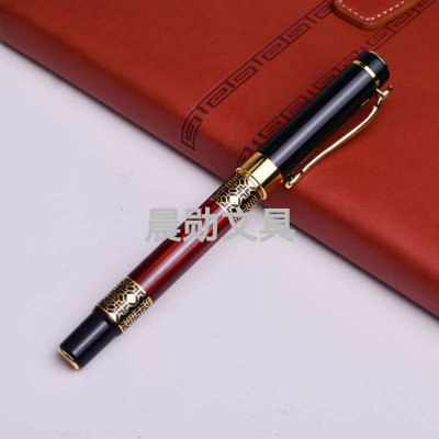 Chenxun Metallic Pen Custom Logo Chinese Style Creative Gift Imitation Wood Grain Calligraphy Pen Signature Pen Gift Pen