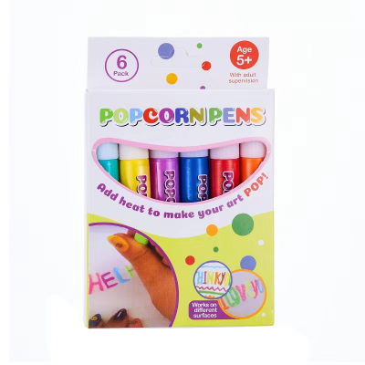 Step in Hot Selling Bubble Pen Popcorn Pen Cotton Pen 3D Printing Bubble Pen Drawing Children DIY Expansion Effect