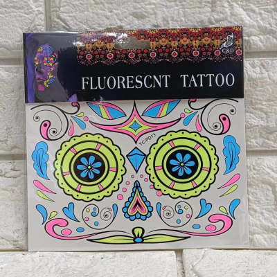 Yc-Pd Luminous Tattoo Stickers Face Pasters Diy Close-Fitting and Considerate Luminous Stickers
