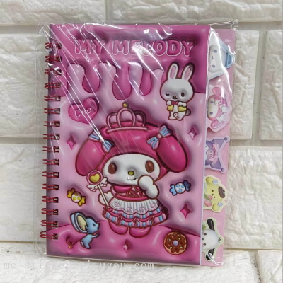 CY-DC Five-in-One Separated Pages Coil Notebook Sticker Book Diy Stickers Notebook
