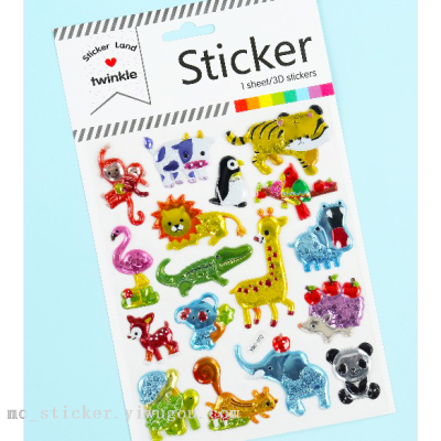 Ywc Digital Letters Convex Stickers Bubble Stickers Three-Dimensional Stickers Diy Stickers