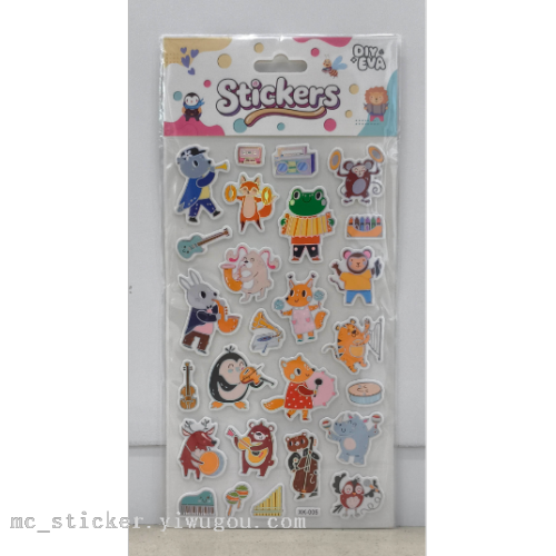 XK装饰贴EVA贴DIY贴随意贴泡泡贴