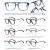 93510 Fashion New Men's Glasses Double Bridge Blocking Blue Light Optical Frame Glasses Optical Manufacturer
