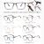 91323New Men's Business Hot Sale Glasses Anti-Blue Light Temperament Square Frame Metal Frame Optical Frames Glasses