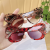 New Personality Butterfly Sungsses UV Protection Sungsses Fashion rge Rim Gsses