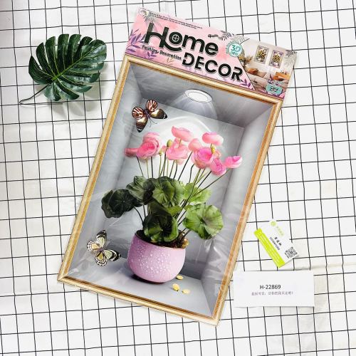 LL- E立体3D盆景相框装饰贴画