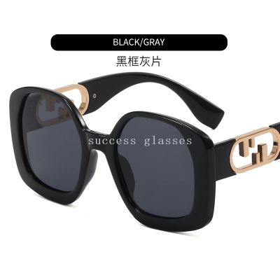 Large rim sunglasses UV 400 Lens PC Hollow Spectacle Frame Sunglasses Fashion Sun Glasses