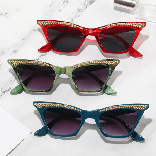 Cross-Border New Arrival Small Frame Sunglasses Outdoor Travel Simple Modern Eyebrow Sunglasses Manufacturer from AliExpress