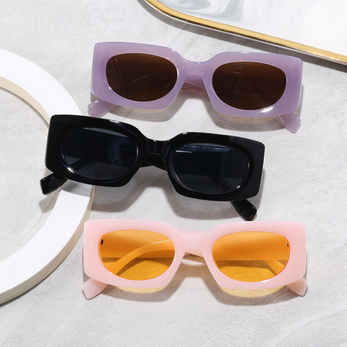 2023 New Cross-Border Trend Sunglasses Women‘s Small Frame Pc Colorful Sunglasses European and American Sunglasses Glasses Wholesale