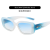 New GM Sunglasses for Women High-Grade Meteor Square Frame Glasses UV Protective Sunglasses Wholesale Eyeglasses