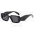 New Square Trimming Kids Sunglasses Retro Polygon Wide Leg Sunglasses Baby Uv Protection Sun-Shade Glasses
