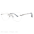 8002 Retro Frameless Men's non-prescription Glasses Business Optical Frame Craft Glasses Leg myopia glasses