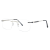 8006 Metal Frameless Optical Frame Myopia Glasses Frame Simple Business Men's Lightweight Plain Glasses