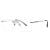 Metal Frameless Glasses Frame High Quality Square Optical Frame Two-color Electroplated Eyeglass Frame