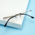Metal Frameless Glasses Frame High Quality Square Optical Frame Two-color Electroplated Eyeglass Frame