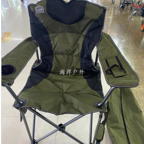 Outdoor Cotton-Added Ice Bag Armchair 22 Tube Folding Chair Large Oxford Cloth Leisure Camping Chair Portable Chair