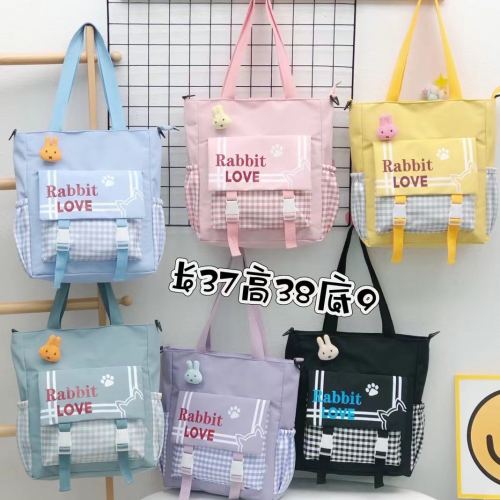Mi Xiaoqi Canvas Bag Waterproof Combination Bag Washable Shoulder Bag Tuition Bag Dual-Use Crossbody Bag Factory Wholesale