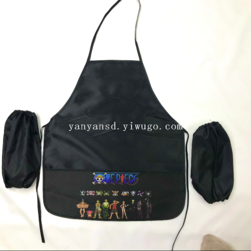baby bib cartoon apron ceramic painting apron， polyester apron， sve apron