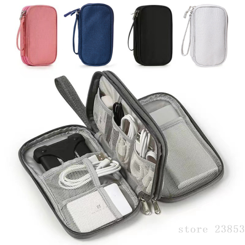 Power Bank Headset Oxford Cloth Dustproof Data Cable Digital Accessories Storage Bag Multi-Layer Power Supply 