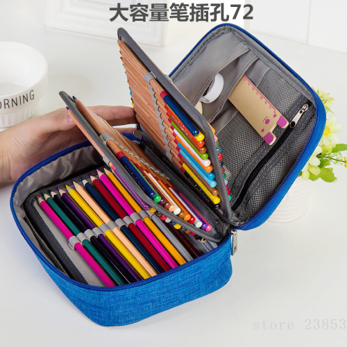 Waterproof Pencil Case 72 Colors 120 Holes Large Capacity Sketch Removable Pencil Painting Pencil Case Stationery Box