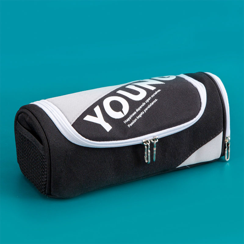 new boys multifunctional pencil case boys zipper double-layer portable junior high school students stationery case