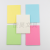 50 Pieces Solid Color Note Card Paper Color Index Card Office Memo Student Notes and Vocabulary Card Convenient to Carry