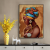 Spot Factory Direct Sales New African Women's Small Simple Exotic Decorative Painting