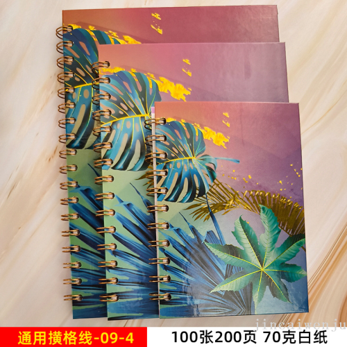 a5 a4 loose-leaf spiral coil notebook flip notepad multiple patterns can be customized