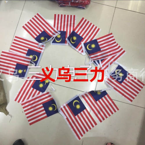 malaysia string flag car flag national flag flag propaganda flag each size flag can be customized