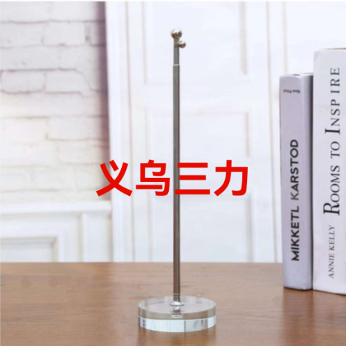 crystal holder retractable table runner crystal y-shaped conference office decoration flag hand signal flag