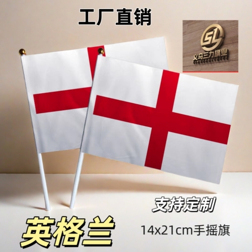 england no. 8 14 x21cm hand signal flag colorful flags national flags customization