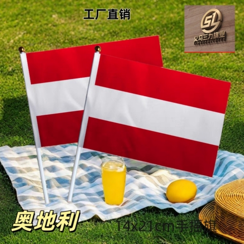 austria no. 8 14 x21cm hand signal flag colorful flags flag customization of national flags