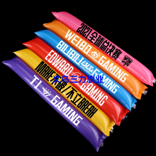 sports games cheering stick inflatable cheerleading stick customized hand-held bar balloon stick lantern stick cheer cheering stick outdoor