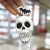 Cross-Border Hot Pull Wire Luminous Skull Craft Halloween Skull Skeleton Ornaments Ghost Festival Skull Pendant Gift