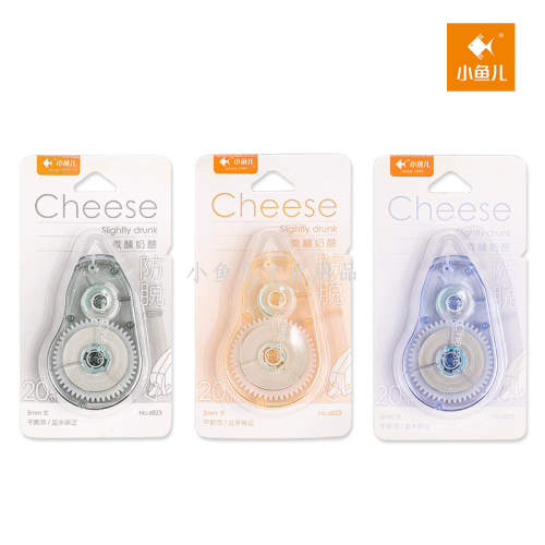 little fish /20 m pet drop-shaped slightly tipsy cheese correction tape （popular） （480 sets/piece）