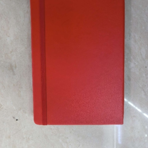 a5 rubber band book， 70g beige dowling， sample customization l0g0