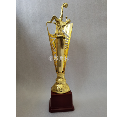 New Trophy Dance Competition Metal Resin Hollow Trophy Color Printing Games Company Annual Meeting Award Card Wholesale
