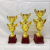 Metal Trophy Set Children's Medal Games High-Grade Resin Crystal Foot Basketball Primary School Students Gold and Silver Copper Medal