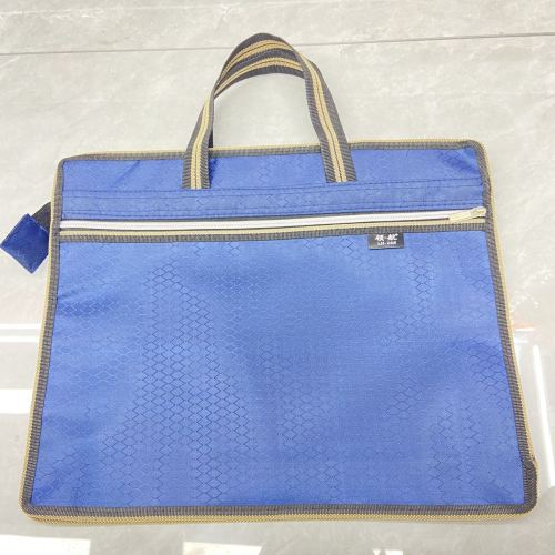 pu tendon cloth handbag briefcase men‘s handbag three-dimensional cloth bag office handbag