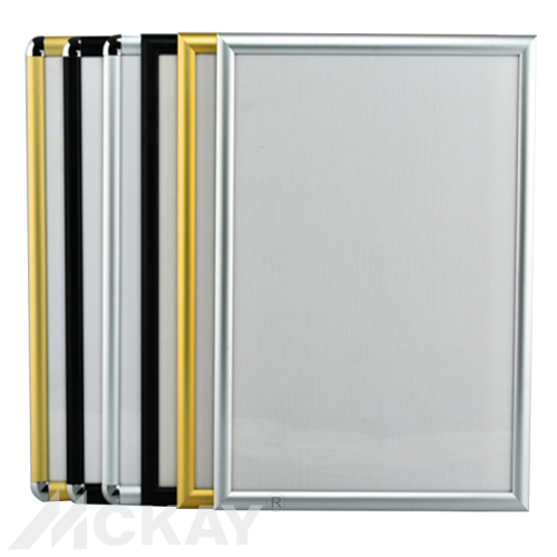 Front Open Aluminum Alloy Poster Frame Wall-Mounted Elevator Advertising Frame Business License Certificate Holder Picture Frame Photo Frame