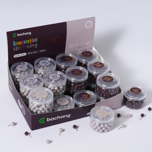 bachang amazon is dedicated to push-pins for illuminated globes business color pp box pushpin skin feel round small nail factory wholesale