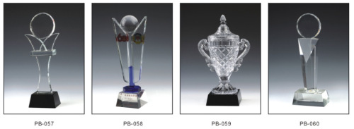 创意五角星各类水晶奖杯纪念品定制彩金属奖杯玻璃奖杯批发零售