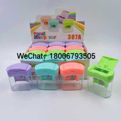 Open-Corver Type Double-Hole Multi-Color Pencil Sharpener Pencil Universal High Quality Cheap Customized Trademark