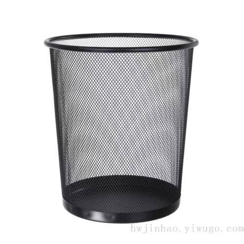 wire mesh office metal iron net wastebasket storage bucket fg-5001