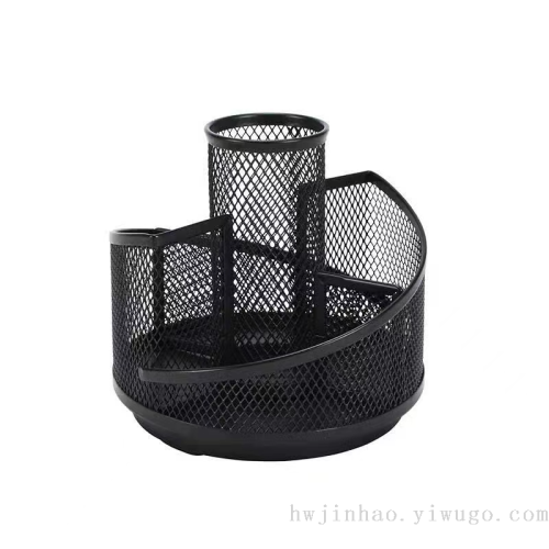 wire mesh office four rotating pen holder office storage gzj2011