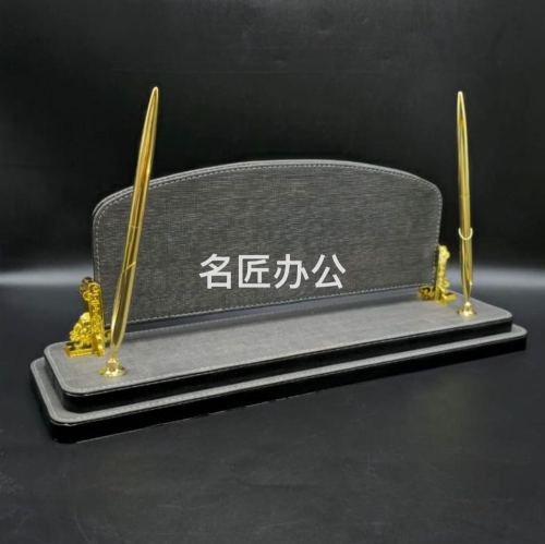 皮制桌面摆件 经理牌