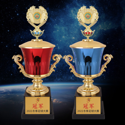 团队奖杯定 制大气足球篮球羽毛球音乐高档杯奖杯现货定 做
